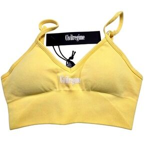 Civil Regime Kelly Seamless Sports Bra Pastel Yellow Size‎ XS